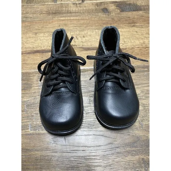 NEW Adelisa &amp; Co Black Paseo Boots sz 19 (4 infant)