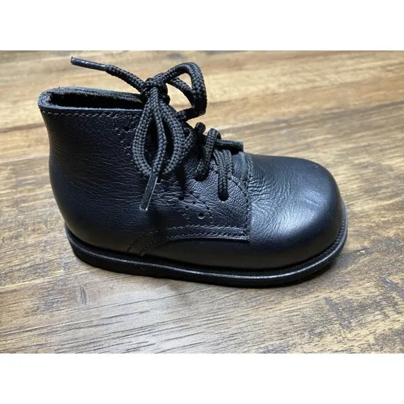 NEW Adelisa &amp; Co Black Paseo Boots sz 19 (4 infant)