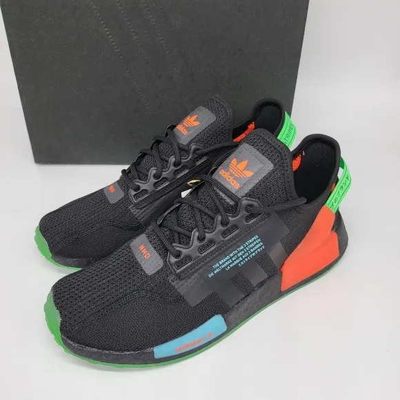 New Adidas NMD_R1 V2 'Glow In The Dark' Men's Running Shoes Size 9.5