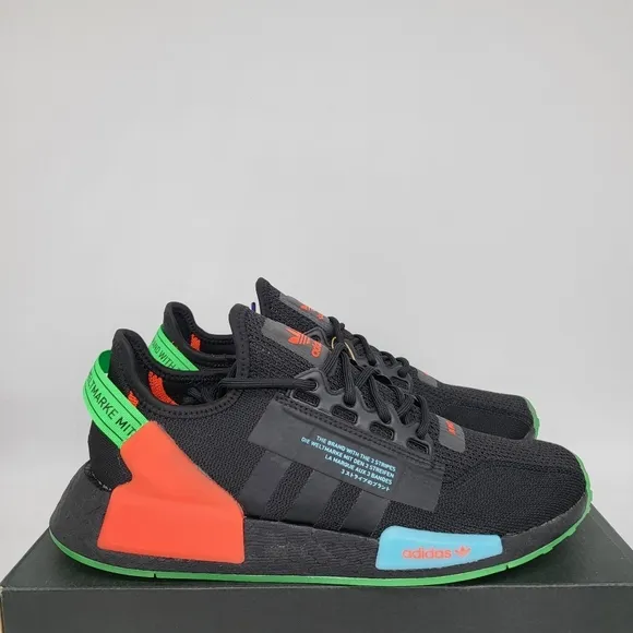 New Adidas NMD_R1 V2 'Glow In The Dark' Men's Running Shoes Size 9.5