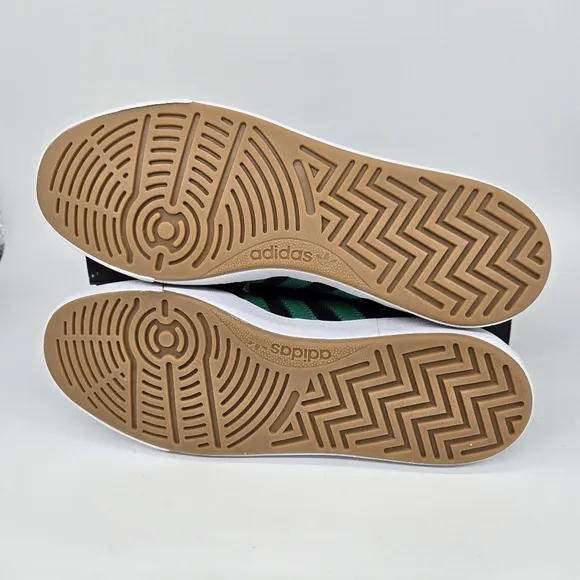 New adidas Nora 'Black Court Green' Men's Suede Shoes Size 9.5