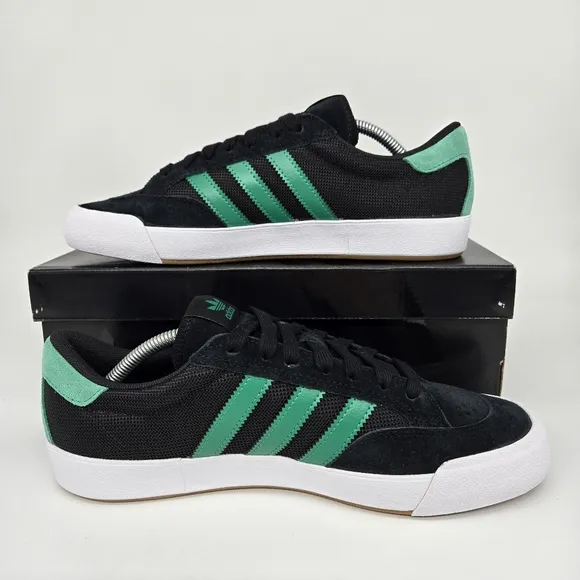 New adidas Nora 'Black Court Green' Men's Suede Shoes Size 9.5