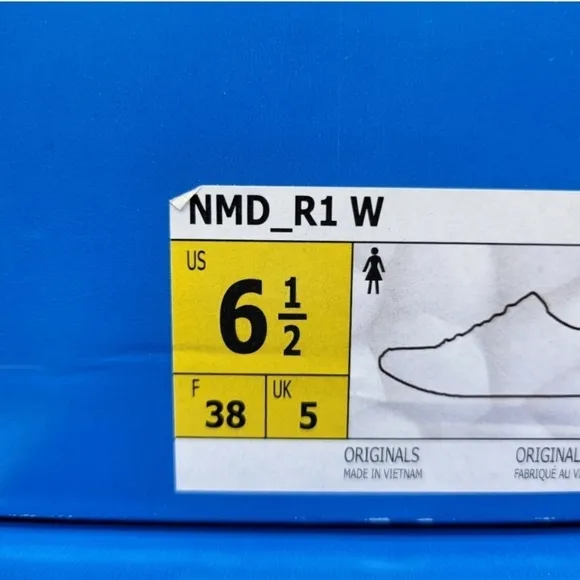 New Adidas Originals NMD_R1 Pulse Yellow Running Shoes Women's Size 6.5