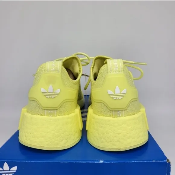 New Adidas Originals NMD_R1 Pulse Yellow Running Shoes Women's Size 7