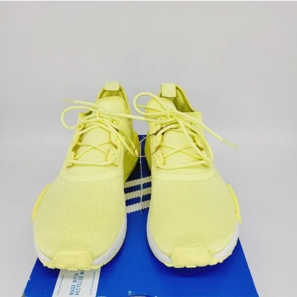 New Adidas Originals NMD_R1 Pulse Yellow Running Shoes Women's Size 7
