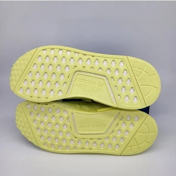 New Adidas Originals NMD_R1 Pulse Yellow Running Shoes Women's Size 7
