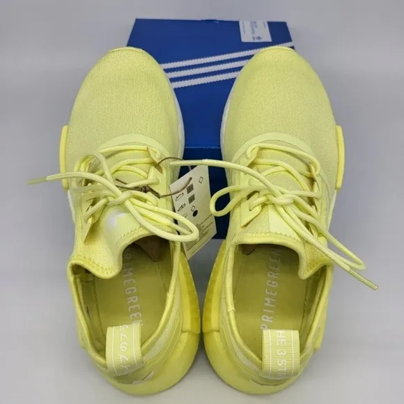 New Adidas Originals NMD_R1 Pulse Yellow Running Shoes Women's Size 7