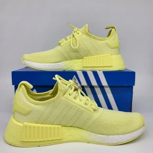 New Adidas Originals NMD_R1 Pulse Yellow Running Shoes Women's Size 7