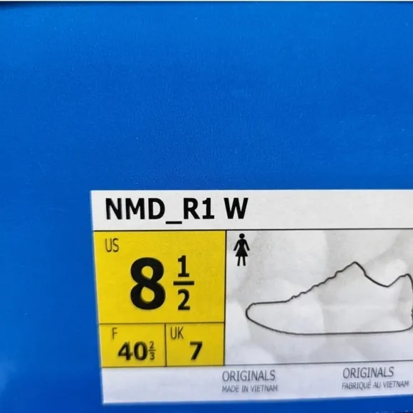 New Adidas Originals NMD_R1 Pulse Yellow Running Shoes Women's Size 8.5