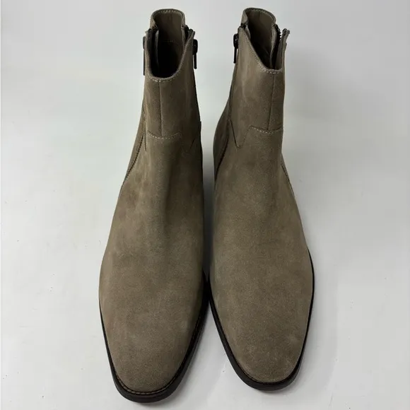 NEW ALDO NALENIA CHELSEA ZIP SUEDE BEIGE BOOTS SIZE 11