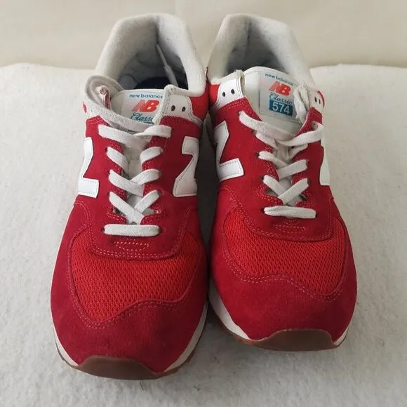 New Balance 574 Rainbow Pack Team Red Size 10.5 sneakers tennis shoes athletic