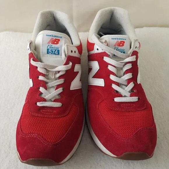 New Balance 574 Rainbow Pack Team Red Size 10.5 sneakers tennis shoes athletic