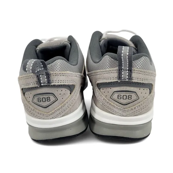 New Balance 608v5 Men’s 9.5 Extra Wide Athletic Dad Shoes Gray Training Sneakers