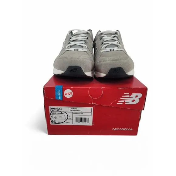 New Balance 608v5 Men’s 9.5 Extra Wide Athletic Dad Shoes Gray Training Sneakers