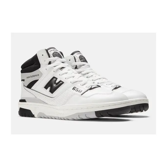 New Balance 650R Hi Mens Casual Sneaker Shoes White Black BB650RCE NEW Multi Sz