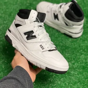 New Balance 650R Hi Mens Casual Sneaker Shoes White Black BB650RCE NEW Multi Sz