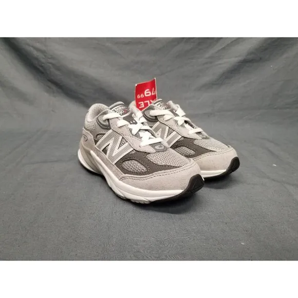 New Balance Toddler's 990 V6 (TD) Sneakers Lace Up Gray Size 5 NEW IN BOX!