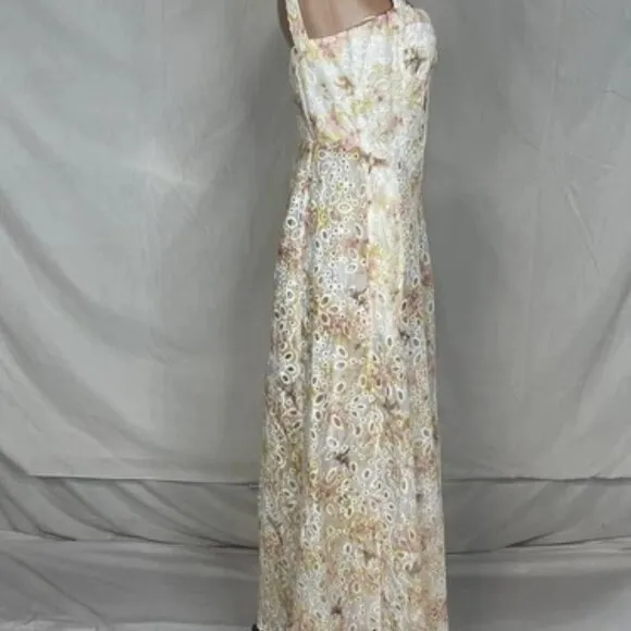 NEW BARDOT Women's Dress Lilah Midi Eyelet Size 6 Sunny Floral Multi