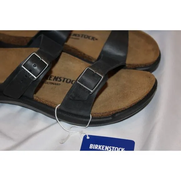 NEW Birkenstock Unisex Sierra CT Black Oiled Leather Sandals Narrow EU 42 US 11