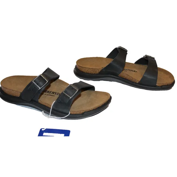 NEW Birkenstock Unisex Sierra CT Black Oiled Leather Sandals Narrow EU 42 US 11