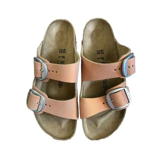 New Birkenstock Unisex Arizona Suede Sea Copper Sandals 9W / 7M US  40