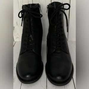 NEW David Tate Expedition 7.5” Shaft Black Combat Granny Boots Sz 7.5 $170