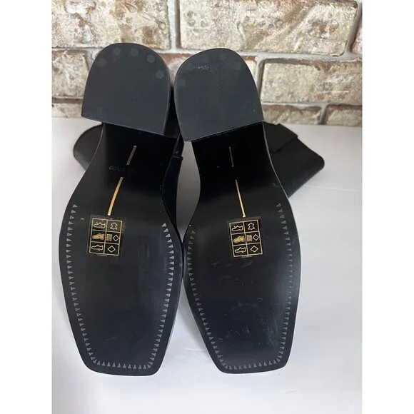 NEW Dolce Vita Falon BLACK LEATY ankle Boots  size 6.5
