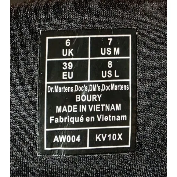 New Dr Martens Boury Utility Combat Boots Gun Metal Grey Size  Men's 7 Women’s 8