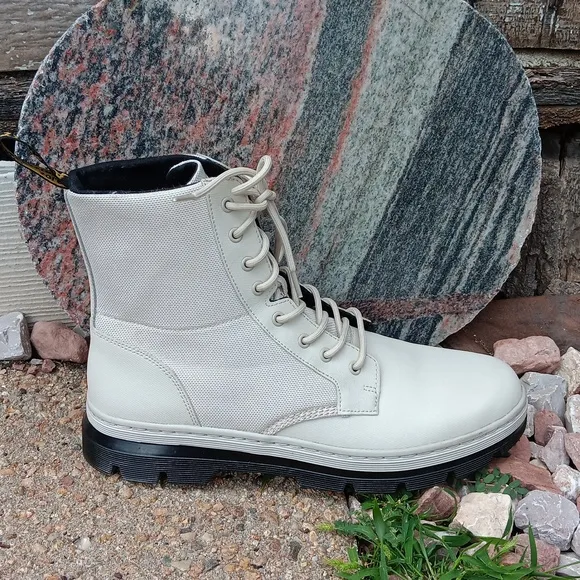 New Dr. Martens Combs II leather &amp; canvas lace up boots mens 13