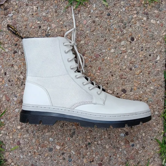 New Dr. Martens Combs II leather &amp; canvas lace up boots mens 13