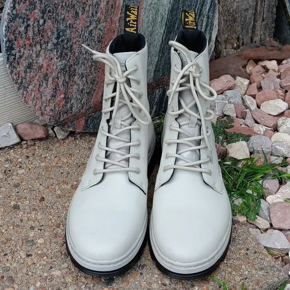 New Dr. Martens Combs II leather &amp; canvas lace up boots mens 13