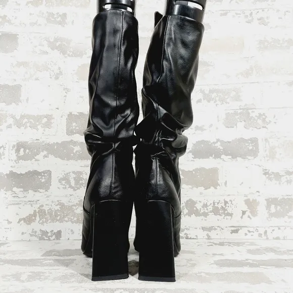 NEW DV Dolce Vita Women's Wandah Black Slouch Dress Boots C1031