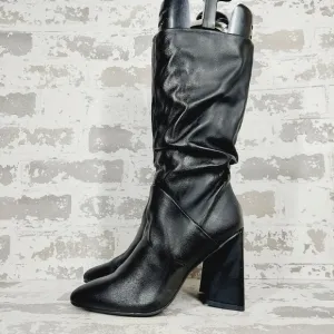 NEW DV Dolce Vita Women's Wandah Black Slouch Dress Boots C1031