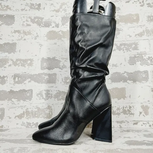 NEW DV Dolce Vita Women's Wandah Black Slouch Dress Boots C1031