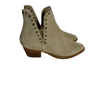 New Free People Suede Studded Charm Double V Ankle Boots Size 36