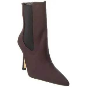 NEW Good American High Kickstand Bootie Pull Up Neoprene Chocolate Brown~Size 7