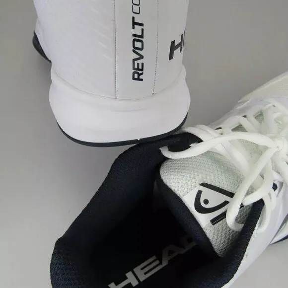 NEW HEAD Mens Revolt Court Athletic Sneakers Tennis Shoes White Blue Size 10