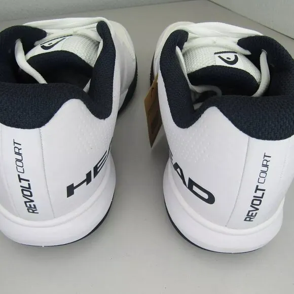 NEW HEAD Mens Revolt Court Athletic Sneakers Tennis Shoes White Blue Size 10