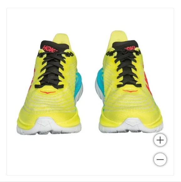 NEW Hoka Men's Mach 5 Shoes Sneaker Lightweight Lace-up Yellow Primrose 12.5 NIB