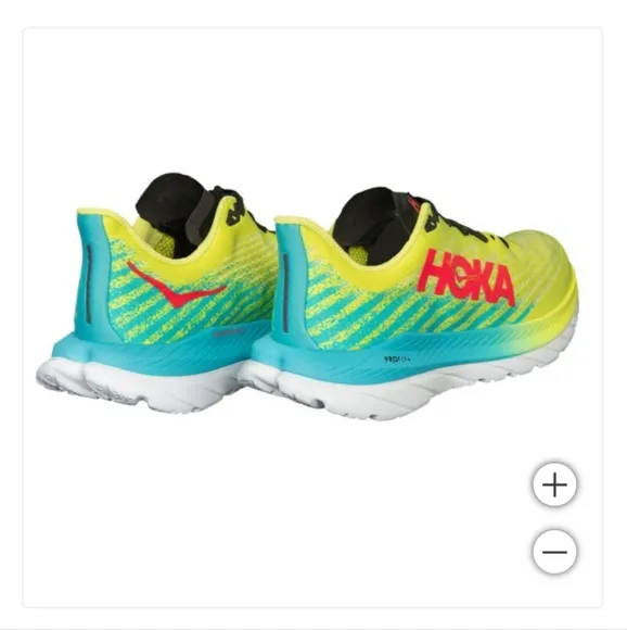NEW Hoka Men's Mach 5 Shoes Sneaker Lightweight Lace-up Yellow Primrose 12.5 NIB