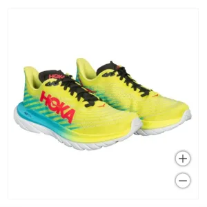 NEW Hoka Men's Mach 5 Shoes Sneaker Lightweight Lace-up Yellow Primrose 12.5 NIB
