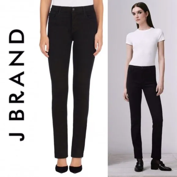 New J Brand Maria Straight straight leg high waisted jeans