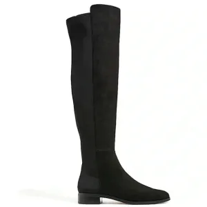 New J. Crew Over the Knee Boots Black Suede