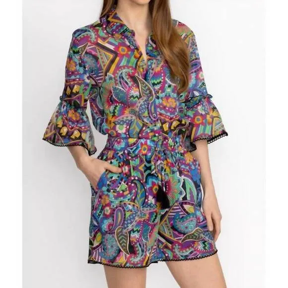 NEW JOHNNY WAS demarne pull on short in multi