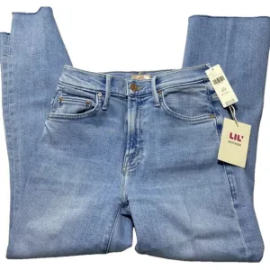 NEW LIL MOTHER Womens Jeans Bue Washed Size 24 Petite Skinny Cut Ankle Frey