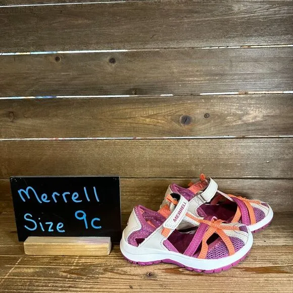 New Little Kids Merrell Dragonfly Outdoor Hiking Water Sandals Shoes Size 9‎ C