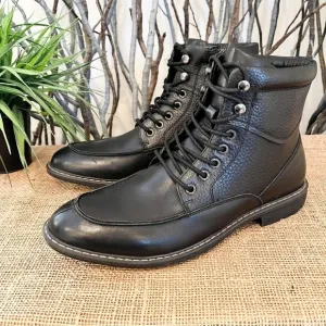 NEW Mark Nason Men’s Lace Up Black Boots Size 8