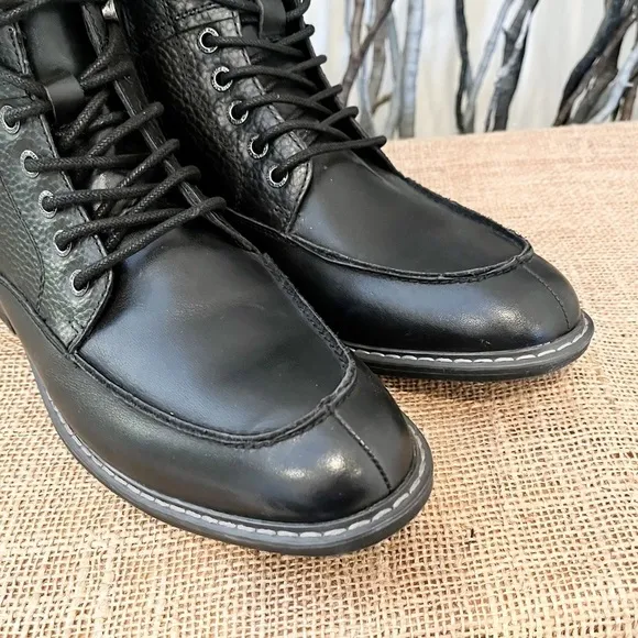 NEW Mark Nason Men’s Lace Up Black Boots Size 8