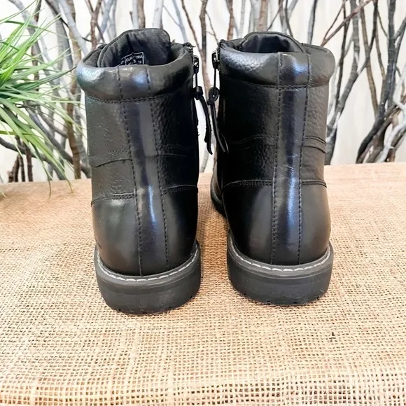 NEW Mark Nason Men’s Lace Up Black Boots Size 8