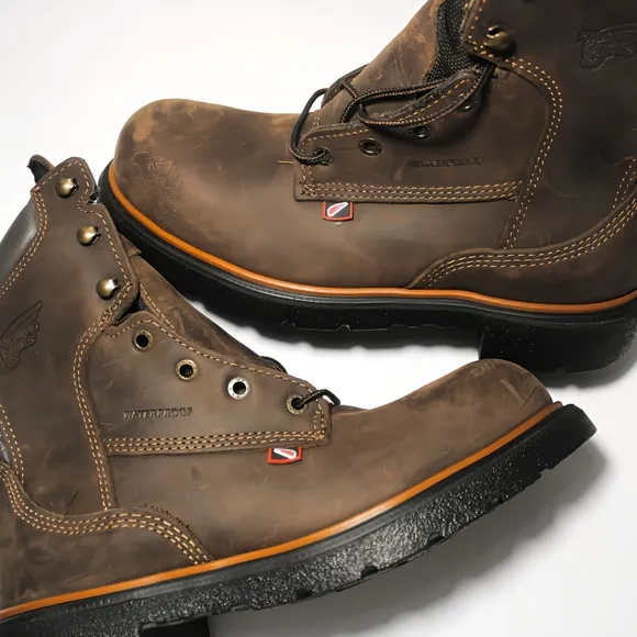 New Men Sz 7-9 Red Wing 4442 DynaForce Steel Toe EH WP Insulated Made in the USA